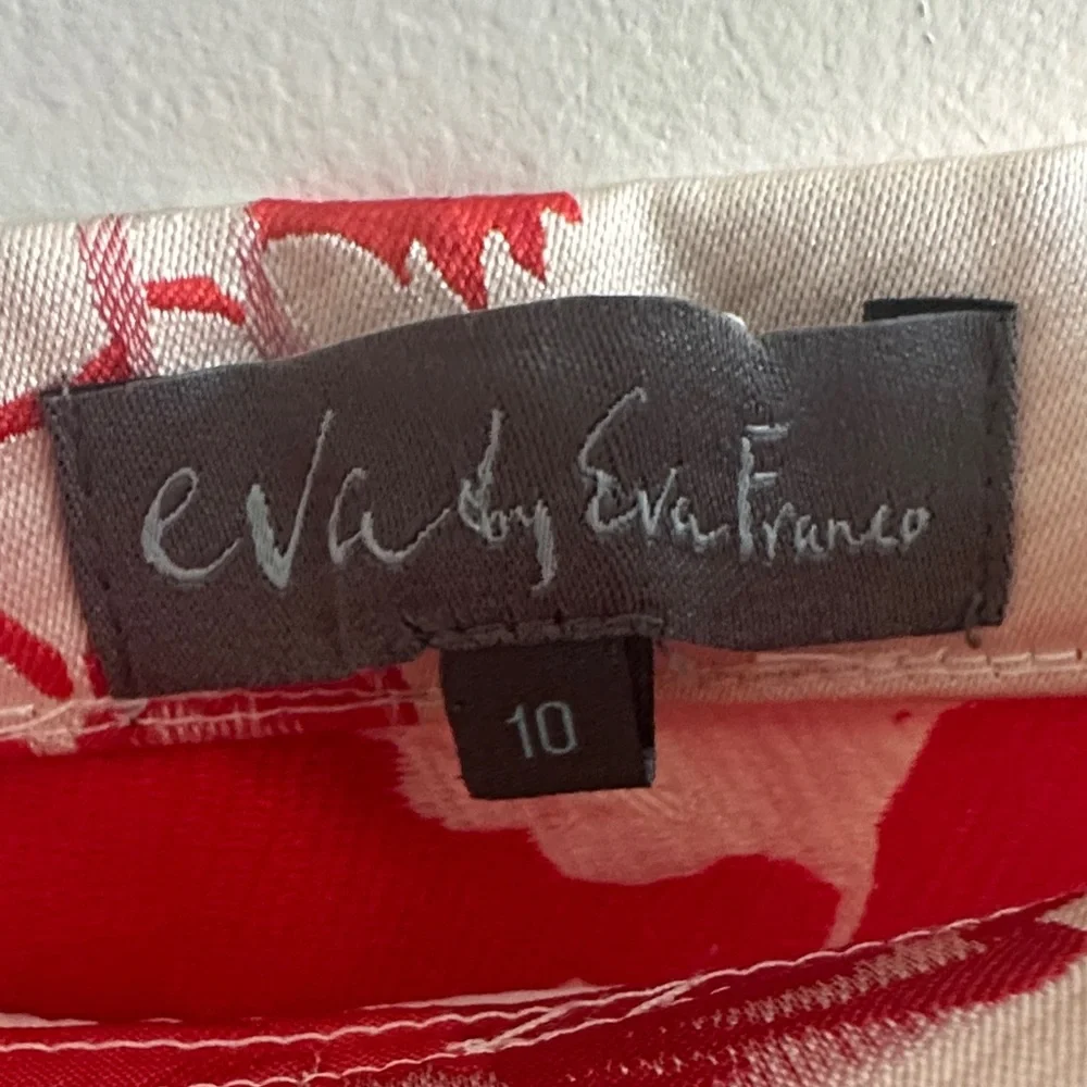 EVA FRANCO Floral asymmetrical Skirt SZ 10 - Picture 4 of 4